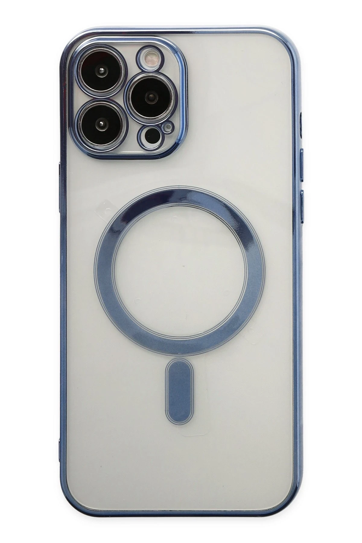 Newface iPhone 14 Pro Kılıf Magneticsafe Lazer Silikon - Sierra Blue