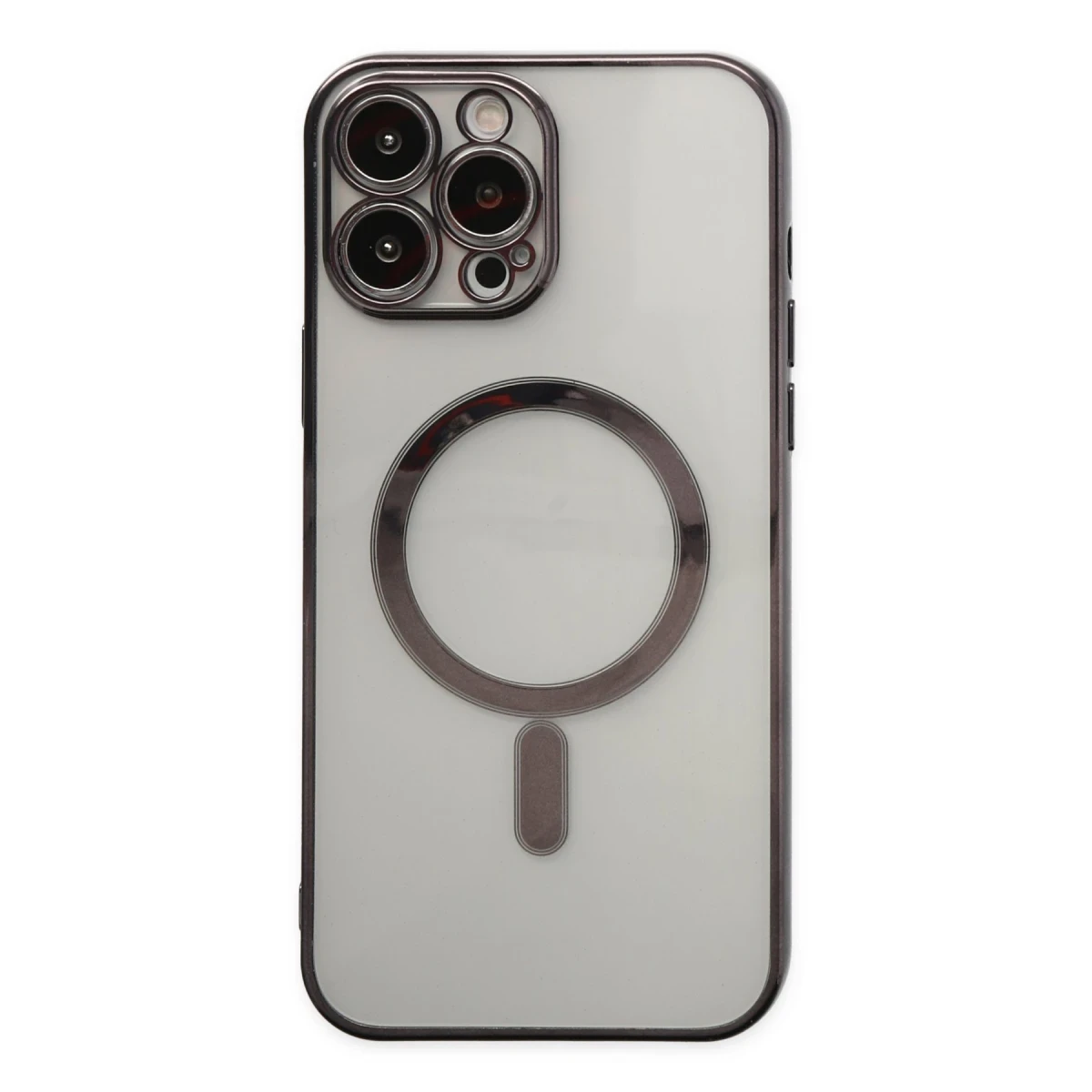 Newface Apple iPhone 14 Pro Max Kılıf Magneticsafe Lazer Silikon - Siyah — görsel 6