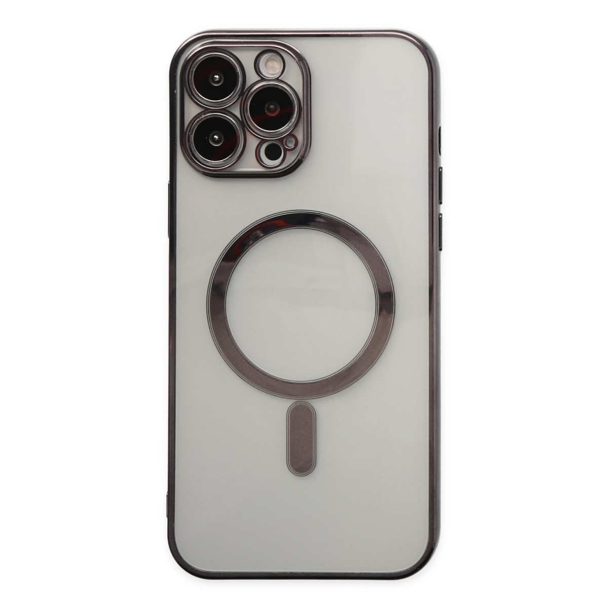 Newface Apple iPhone 14 Pro Max Kılıf Magneticsafe Lazer Silikon - Siyah — görsel 10