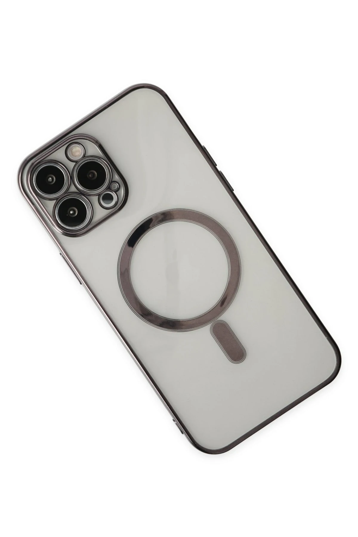 Newface Apple iPhone 14 Pro Max Kılıf Magneticsafe Lazer Silikon - Siyah — görsel 3