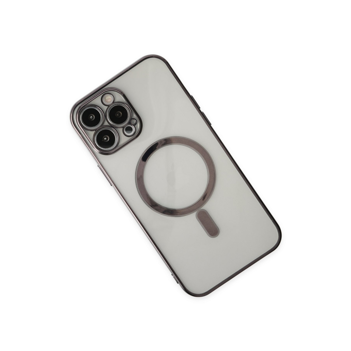 Newface Apple iPhone 14 Pro Max Kılıf Magneticsafe Lazer Silikon - Siyah — görsel 11