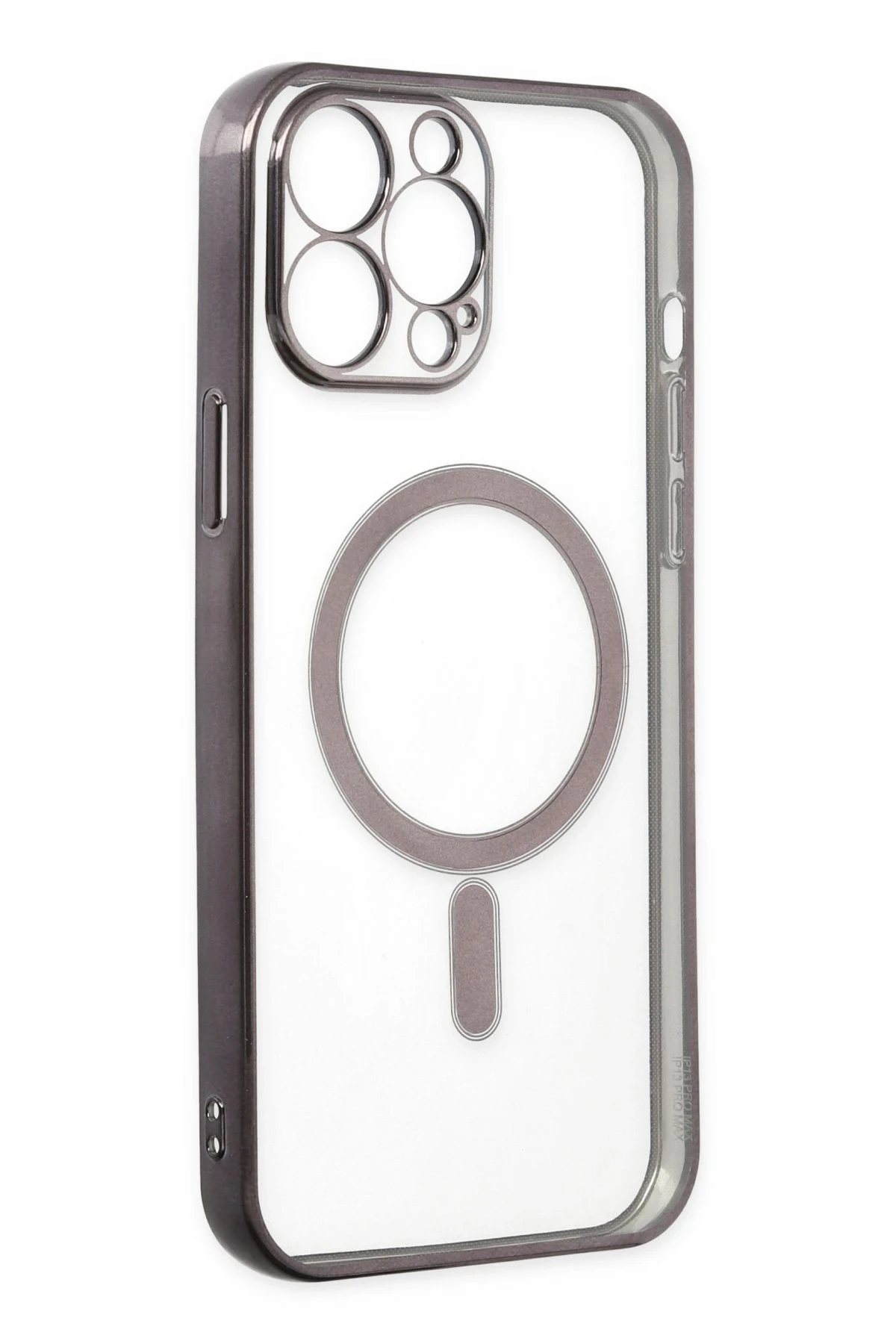 Newface Apple iPhone 14 Pro Max Kılıf Magneticsafe Lazer Silikon - Siyah — görsel 4