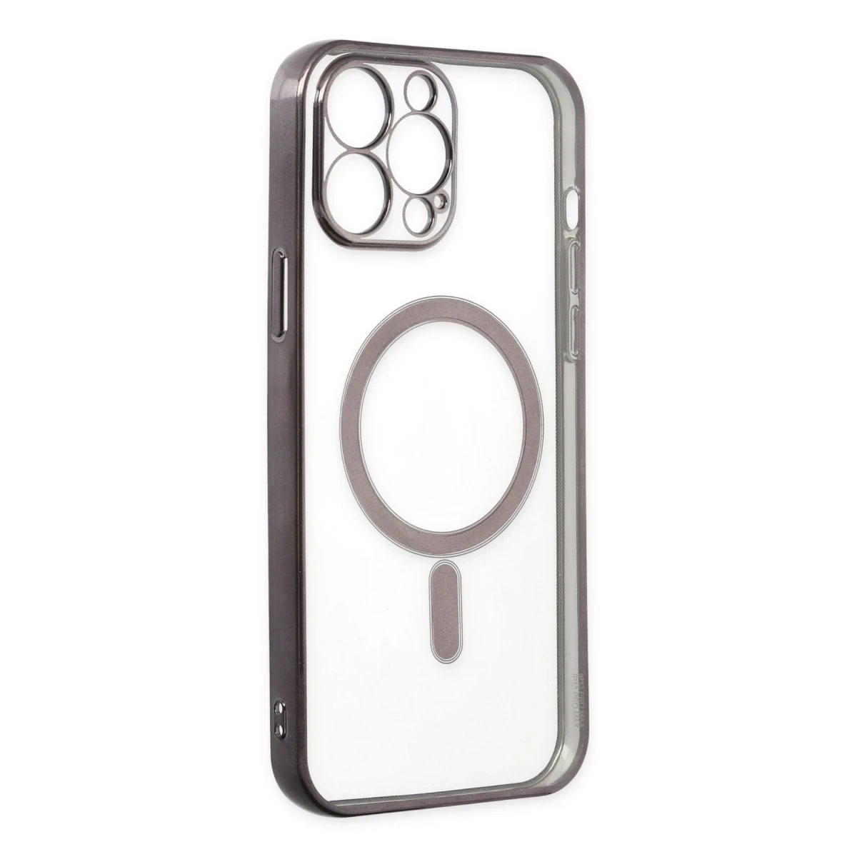 Newface Apple iPhone 14 Pro Max Kılıf Magneticsafe Lazer Silikon - Siyah — görsel 8