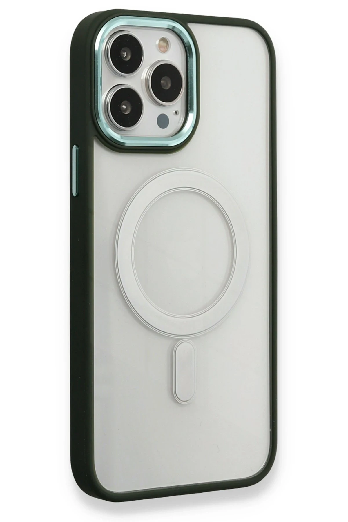 Newface iPhone 14 Pro Kılıf Room Magneticsafe Silikon - Köknar Yeşili