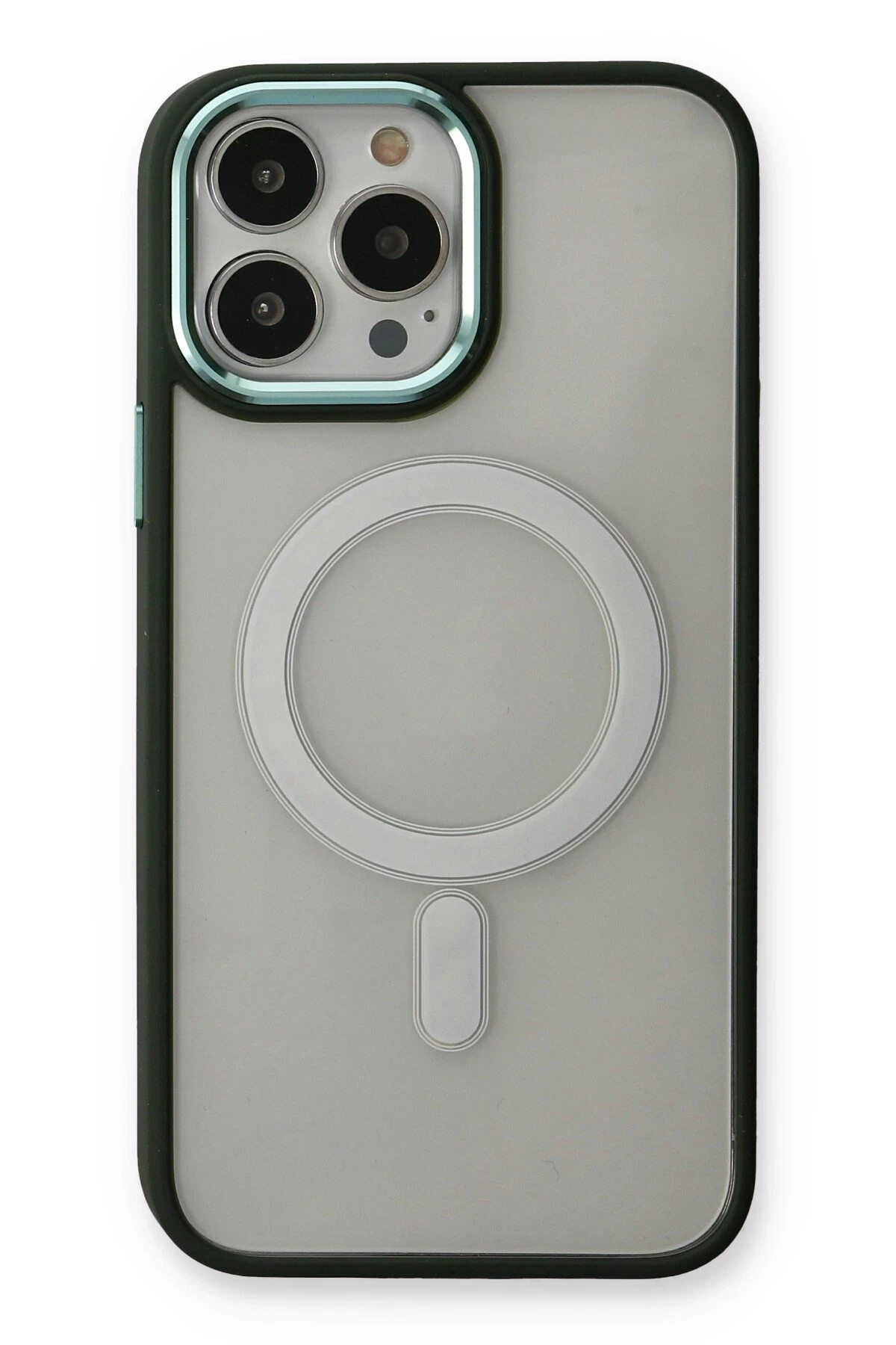 Newface iPhone 14 Pro Kılıf Room Magneticsafe Silikon - Köknar Yeşili