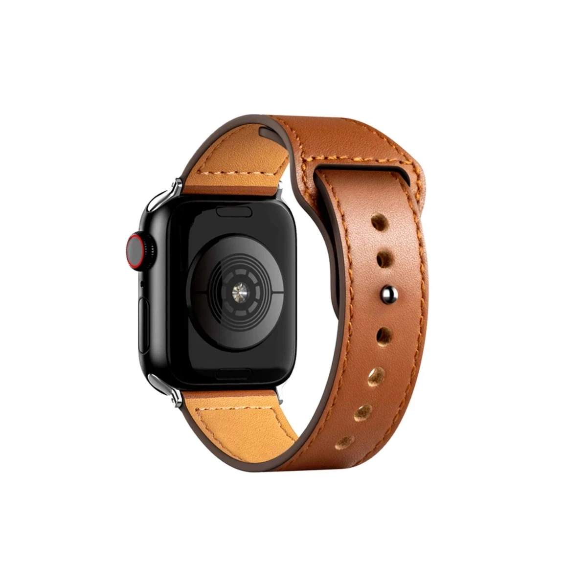Newface Apple Watch 38mm KR415 Luaz Deri Kordon - Kahverengi