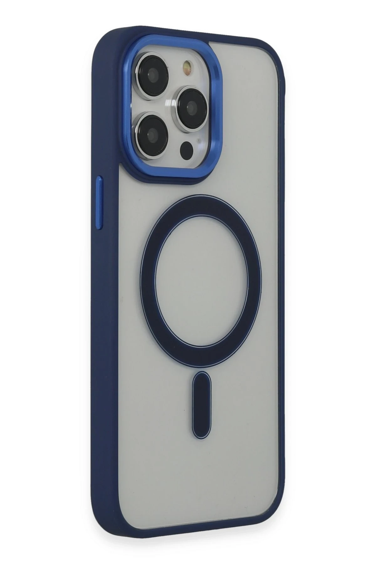 Newface iPhone 14 Pro Kılıf Room Magneticsafe Silikon - Lacivert