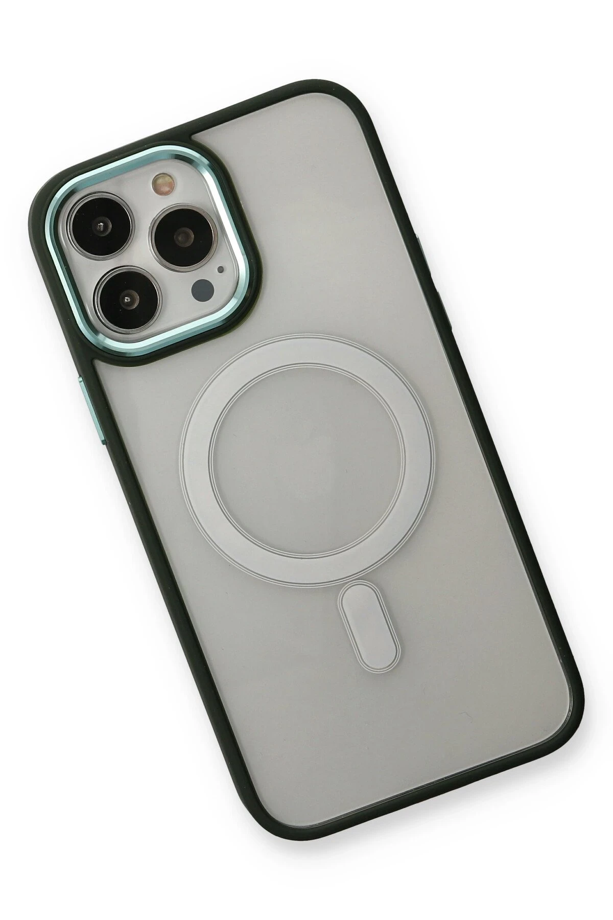Newface iPhone 14 Pro Max Kılıf Room Magneticsafe Silikon - Köknar Yeşili