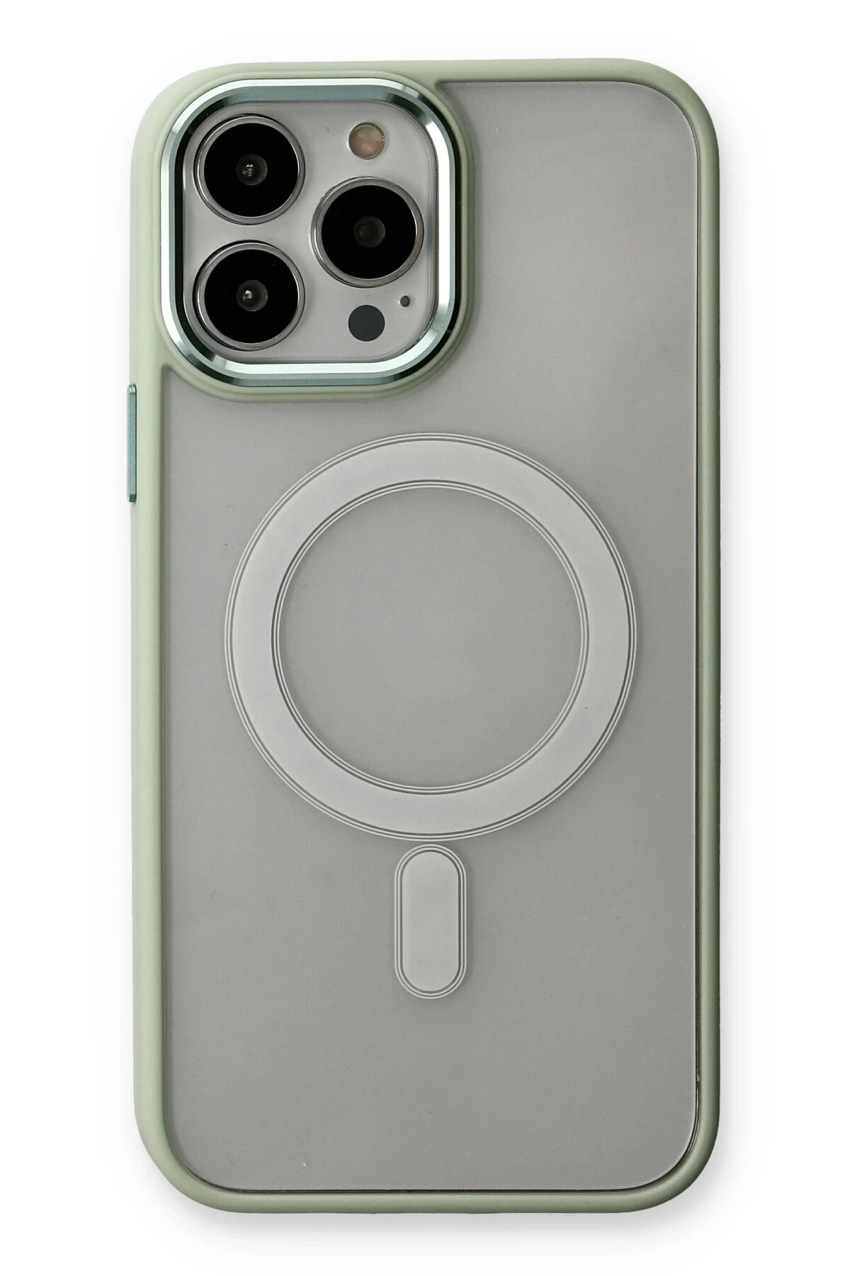 Newface iPhone 14 Pro Max Kılıf Room Magneticsafe Silikon - Su Yeşili