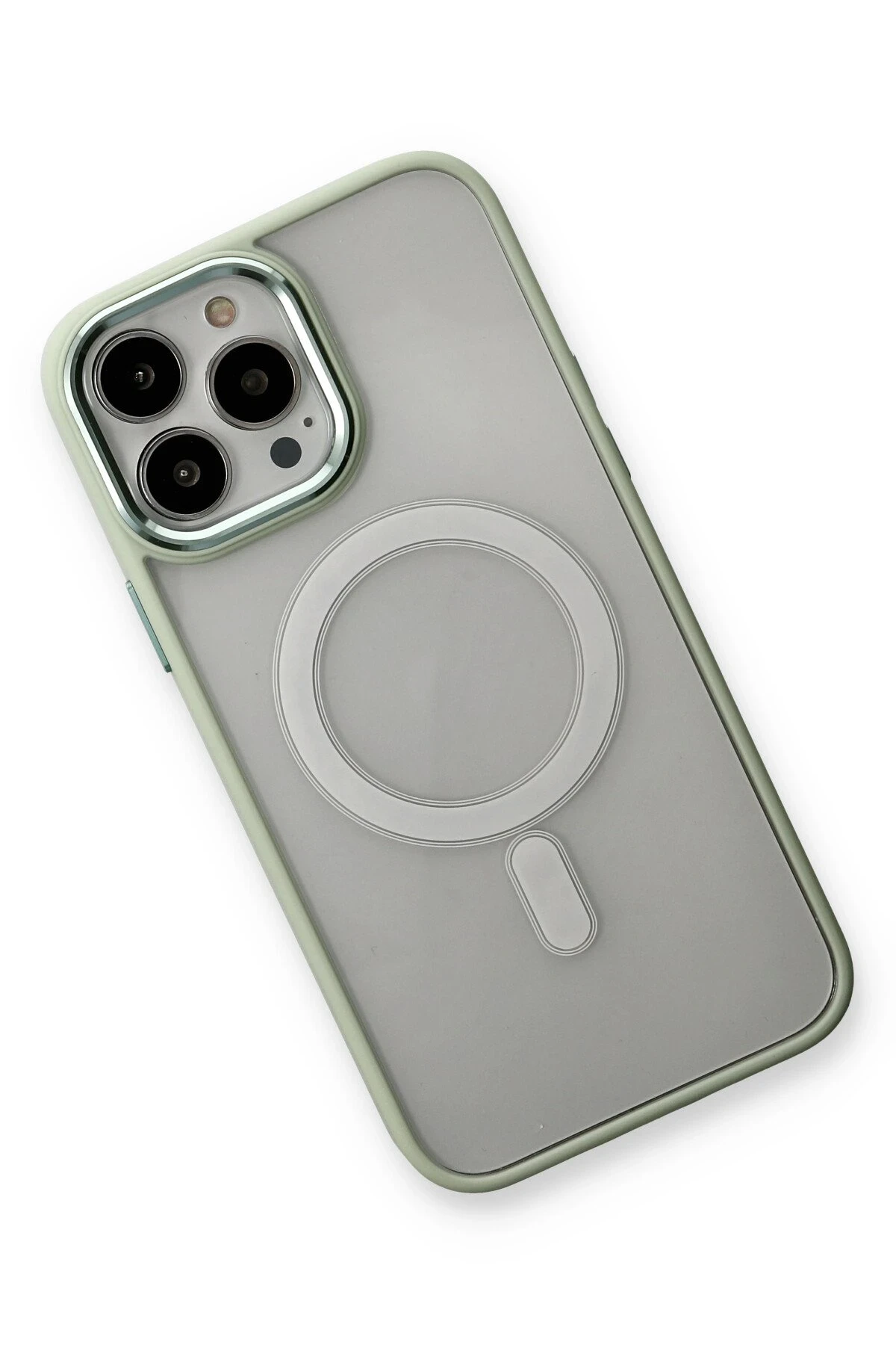 Newface iPhone 14 Pro Max Kılıf Room Magneticsafe Silikon - Su Yeşili