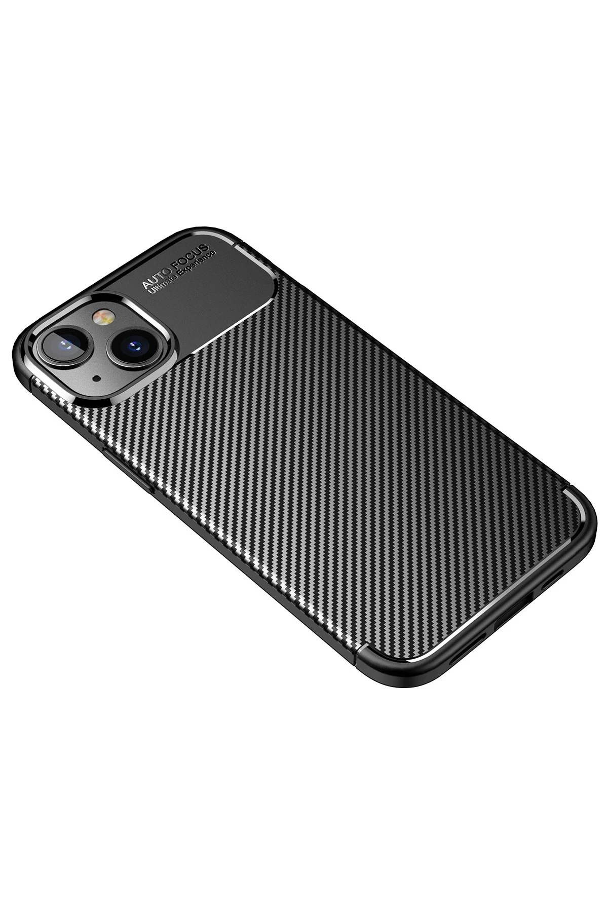 Newface Apple iPhone 14 Plus Kılıf Auto Focus Karbon Kapak - Siyah — görsel 2