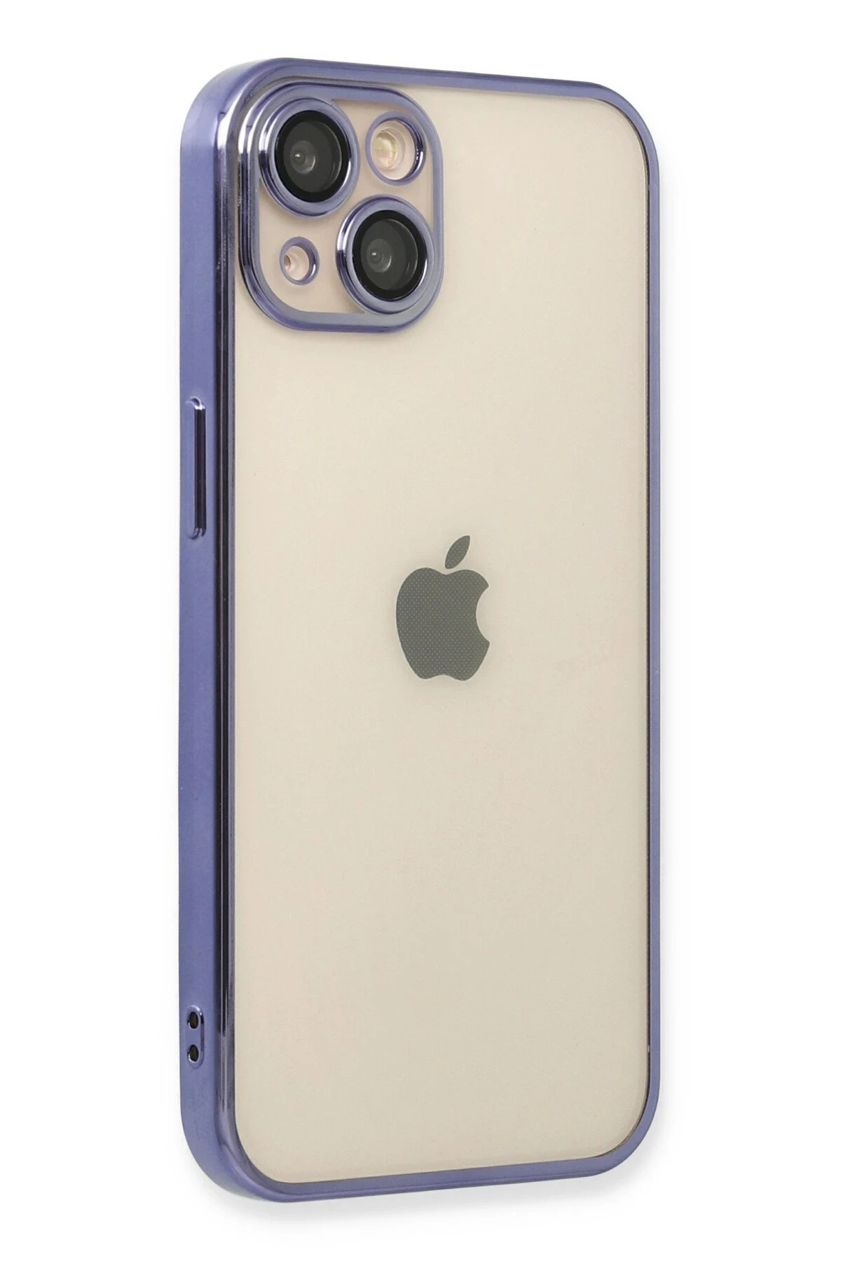 Newface iPhone 14 Kılıf Razer Lensli Silikon - Mor