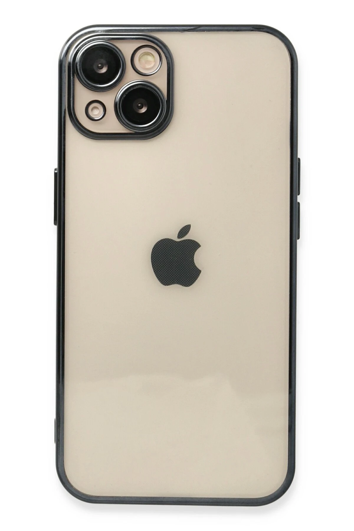 Newface iPhone 14 Plus Kılıf Razer Lensli Silikon - Siyah