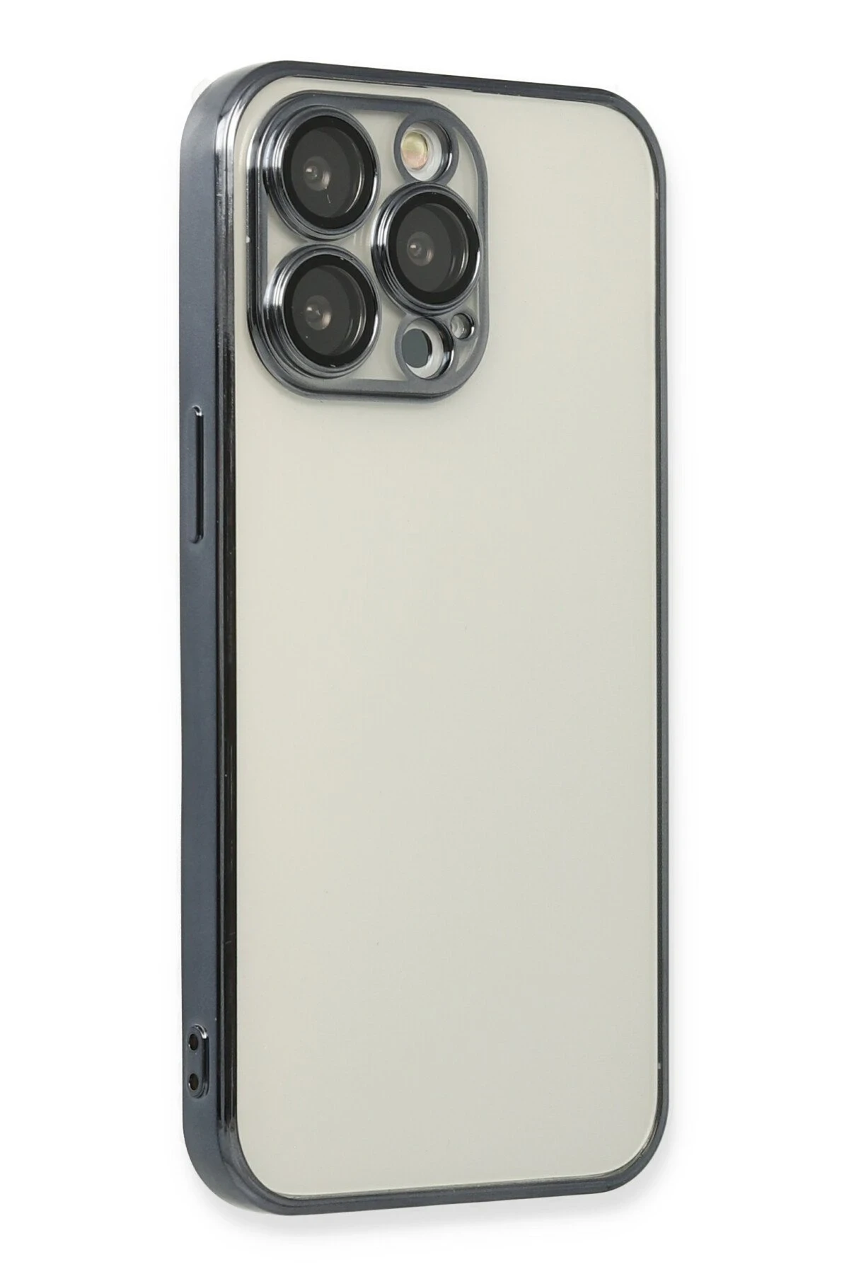 Newface iPhone 14 Pro Kılıf Razer Lensli Silikon - Siyah
