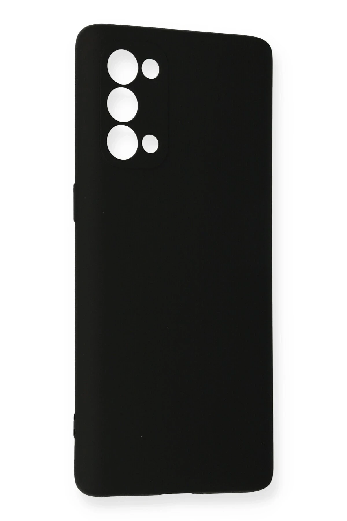 Newface Oppo Reno 5 Kılıf Nano içi Kadife Silikon - Siyah