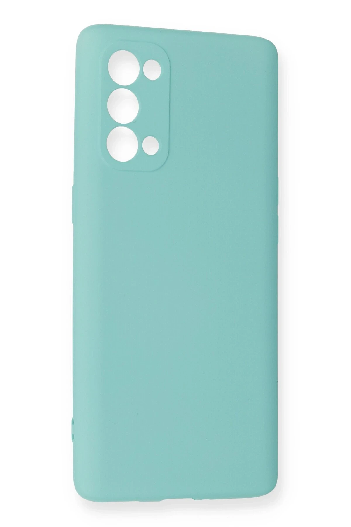 Newface Oppo Reno 5 Pro Kılıf Nano içi Kadife Silikon - Turkuaz