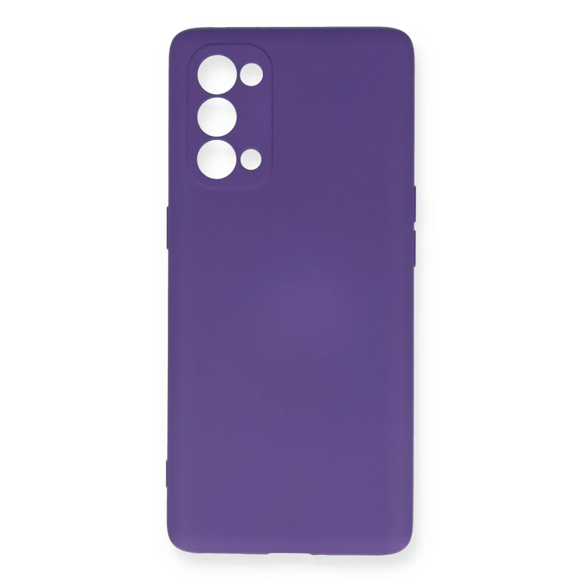 Newface Oppo Reno 5 Pro Kılıf Nano içi Kadife Silikon - Mor
