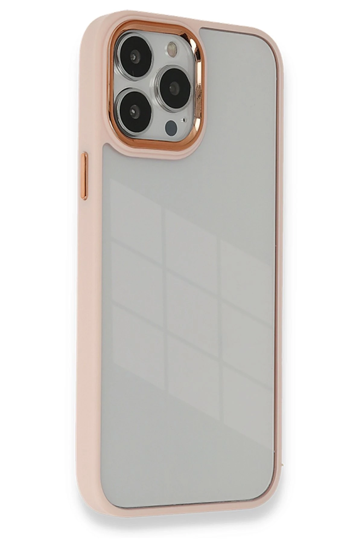 Newface iPhone 14 Pro Max Kılıf Dora Kapak - Pudra