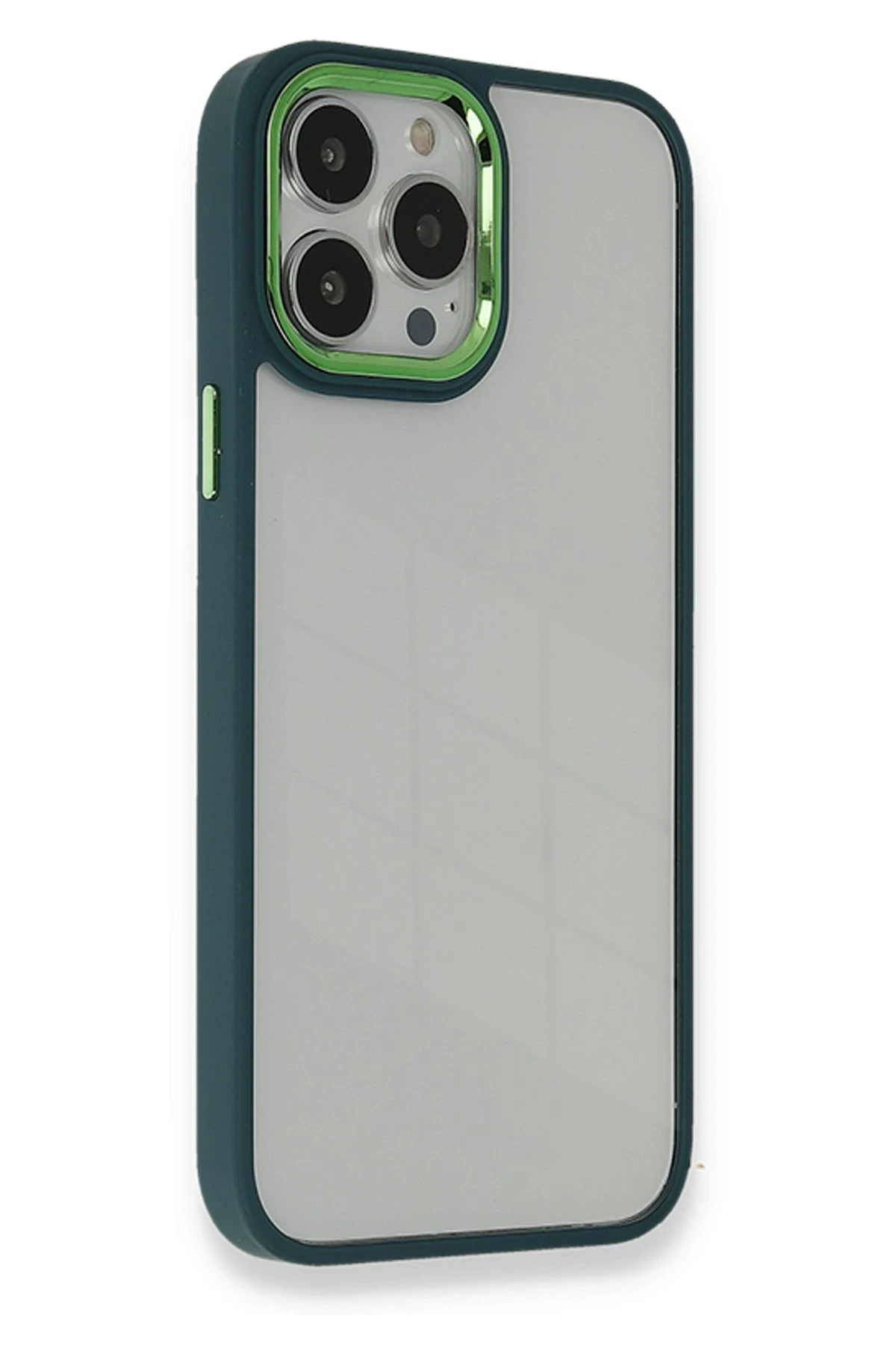 Newface iPhone 14 Pro Max Kılıf Dora Kapak - Haki Yeşil