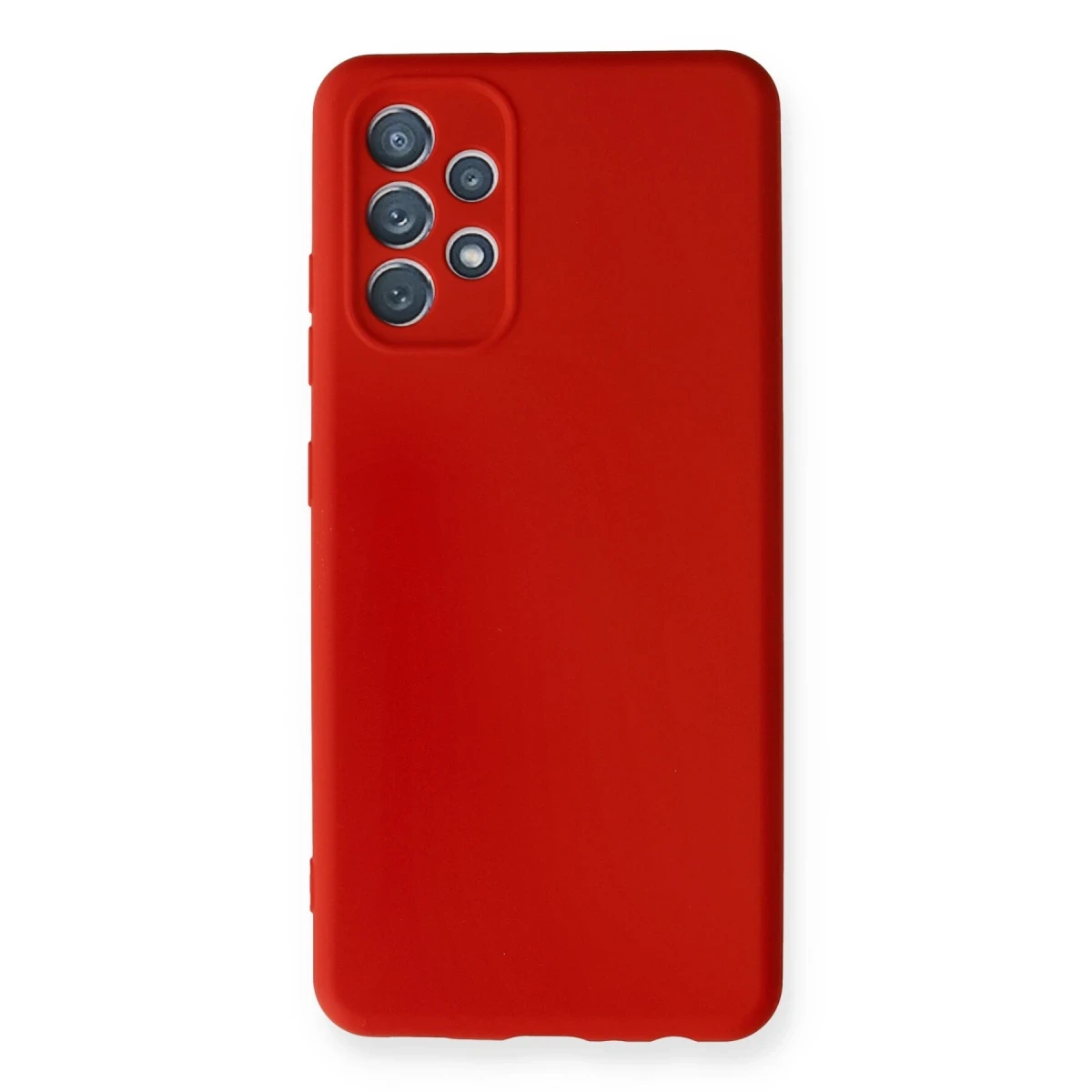 Newface Samsung Galaxy A32 Kılıf Nano içi Kadife Silikon - Kırmızı