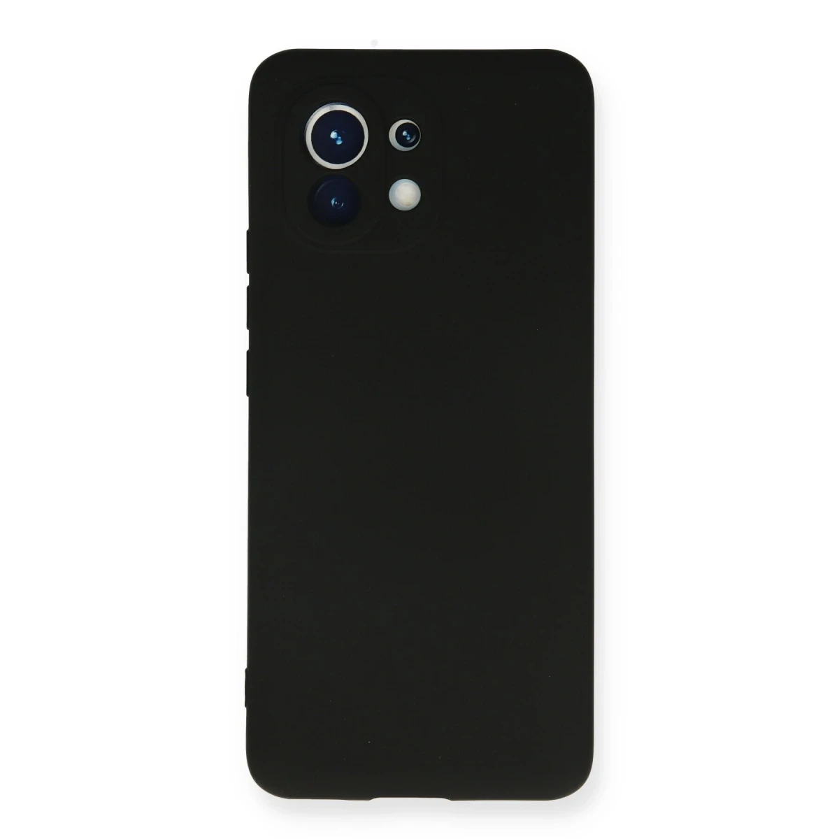 Newface Xiaomi Mi 11 Kılıf Nano içi Kadife Silikon - Siyah