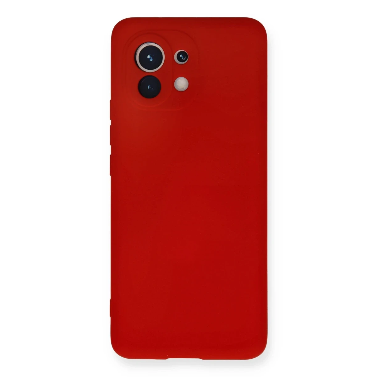 Xiaomi Mi 11 Kılıf Nano içi Kadife Silikon - Kırmızı