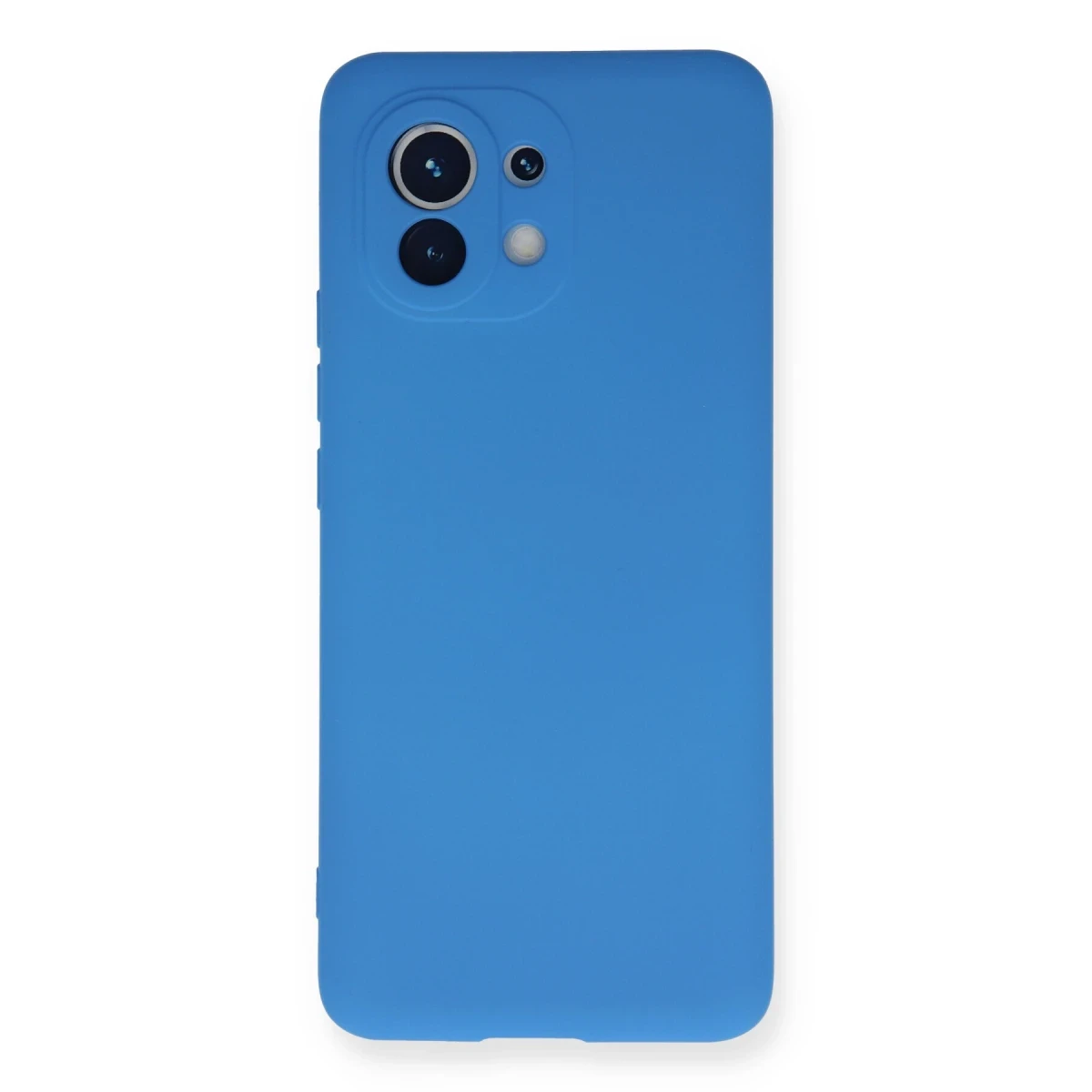 Newface Xiaomi Mi 11 Kılıf Nano içi Kadife Silikon - Mavi