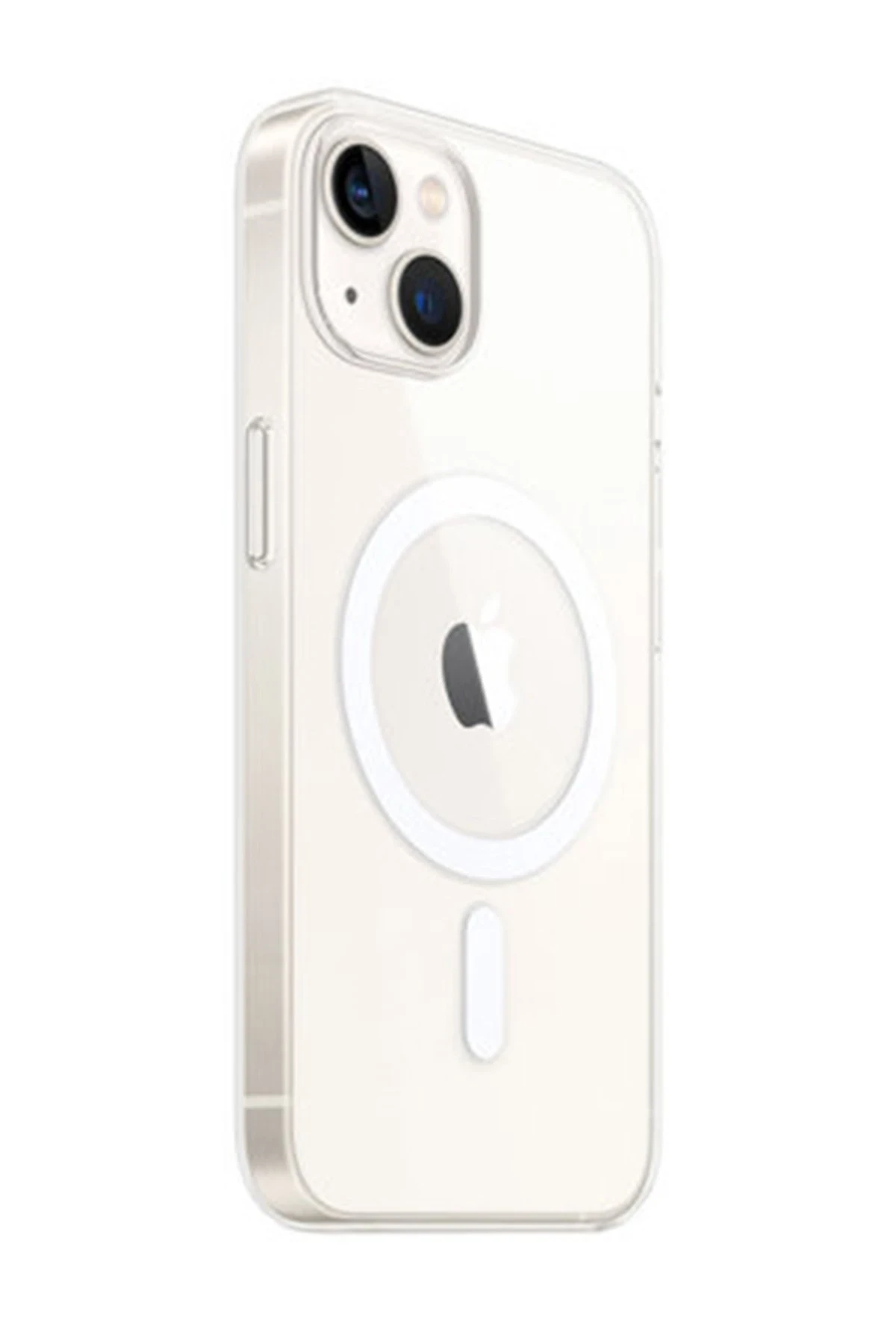 Newface Apple iPhone 14 Plus Kılıf Magneticsafe Şeffaf Silikon - Şeffaf