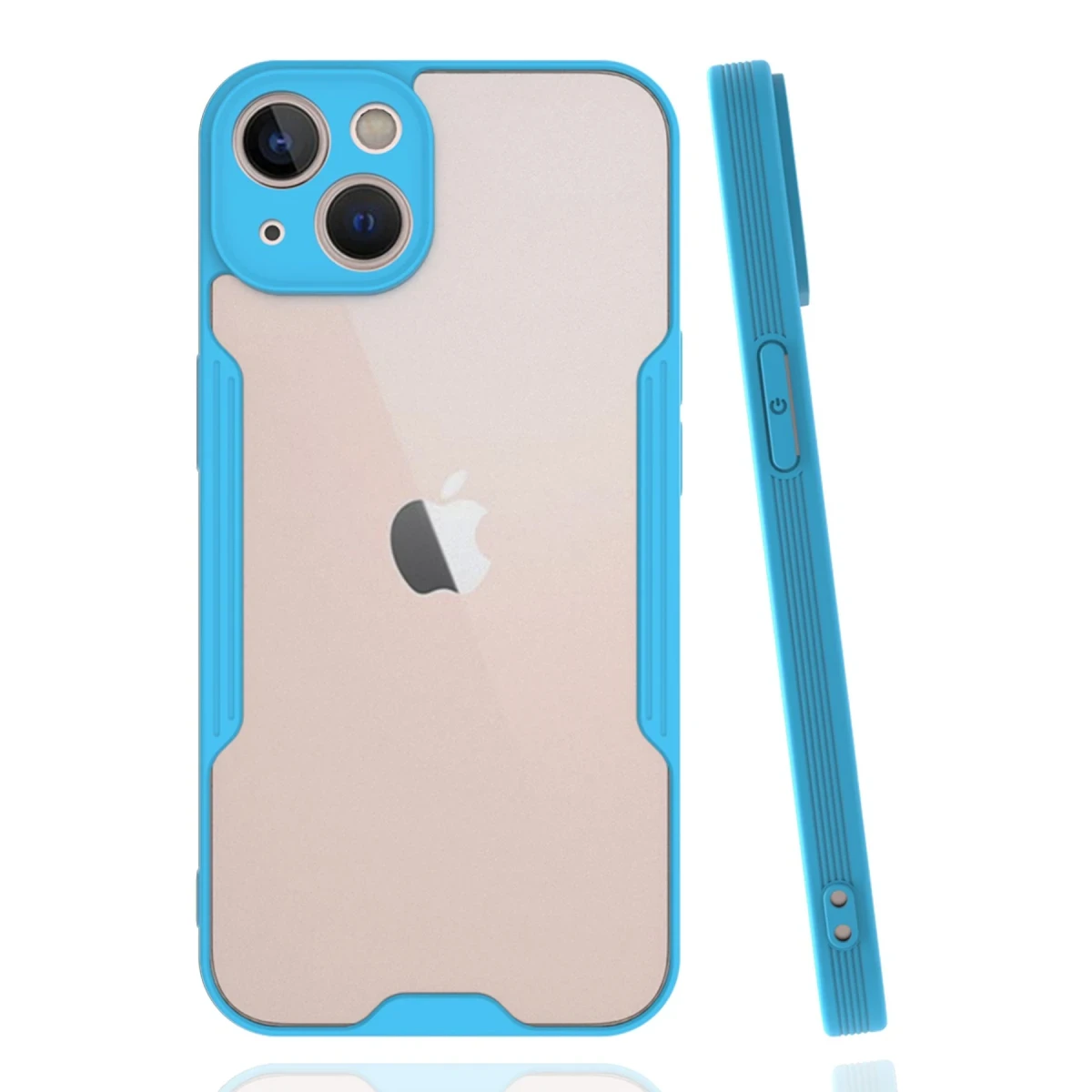 Newface Apple iPhone 14 Kılıf Platin Silikon - Mavi