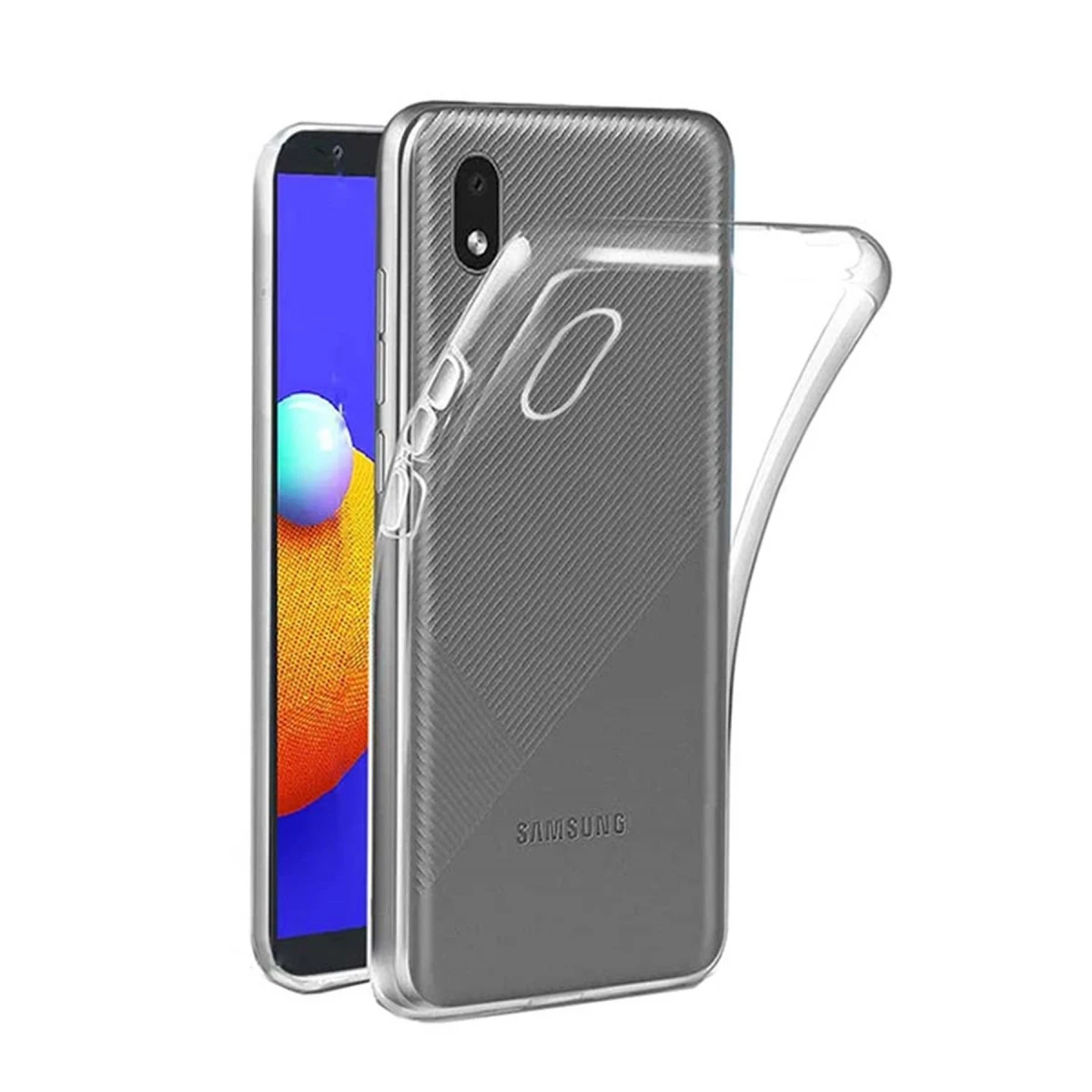 Newface Samsung Galaxy A01 Core Kılıf Lüx Şeffaf Silikon — görsel 6