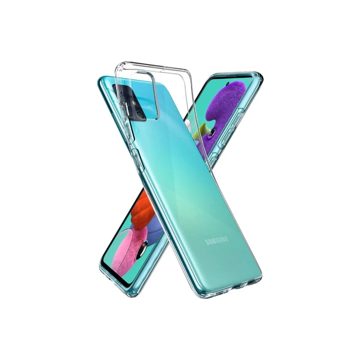 Newface Samsung Galaxy A02S Kılıf Lüx Şeffaf Silikon — görsel 4