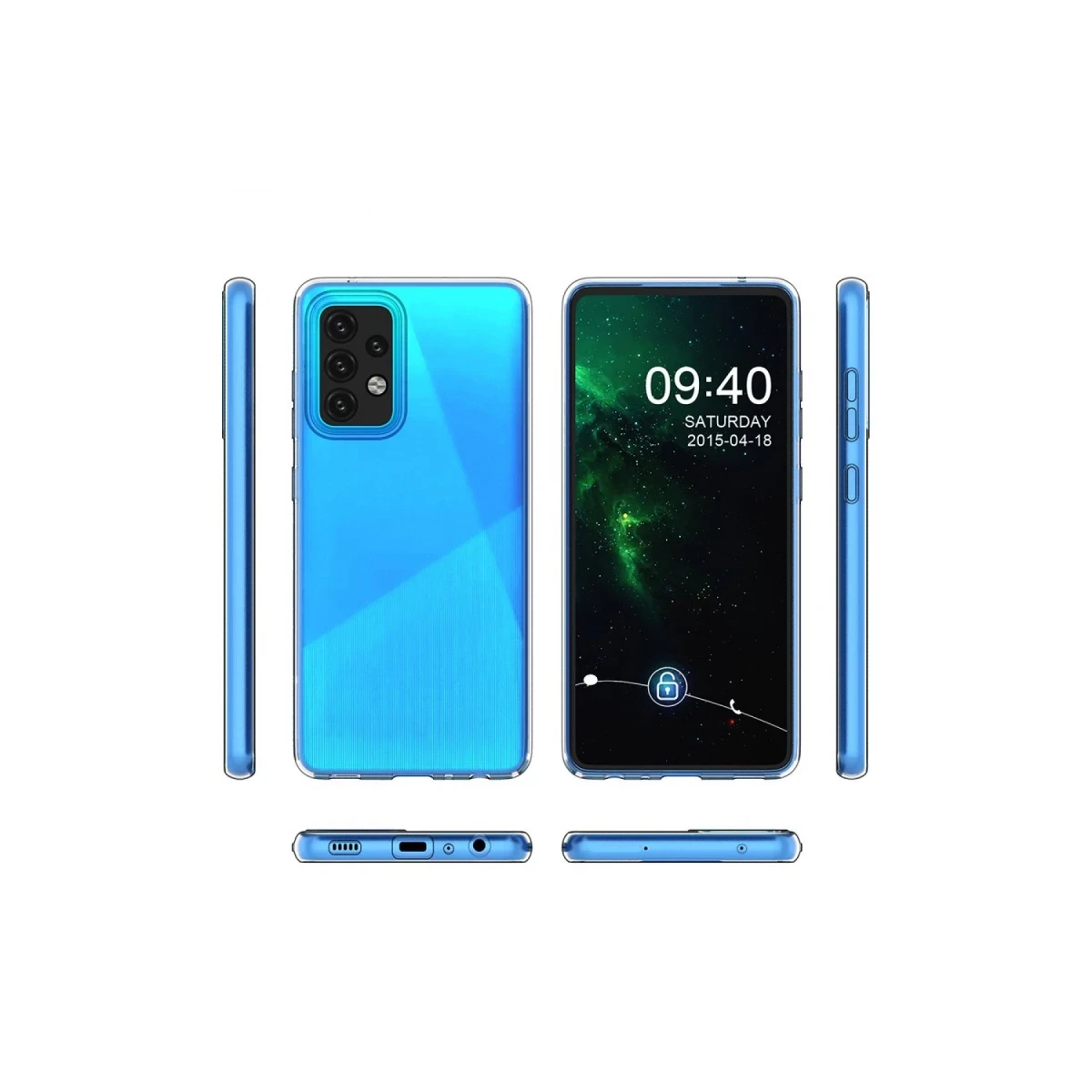 Newface Samsung Galaxy A02S Kılıf Lüx Şeffaf Silikon — görsel 5