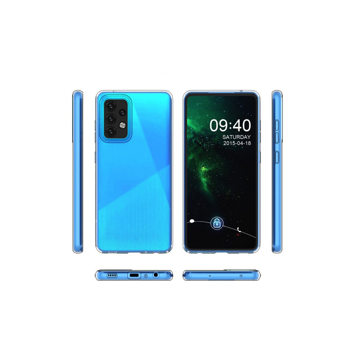 Newface Samsung Galaxy A02S Kılıf Lüx Şeffaf Silikon — görsel 8