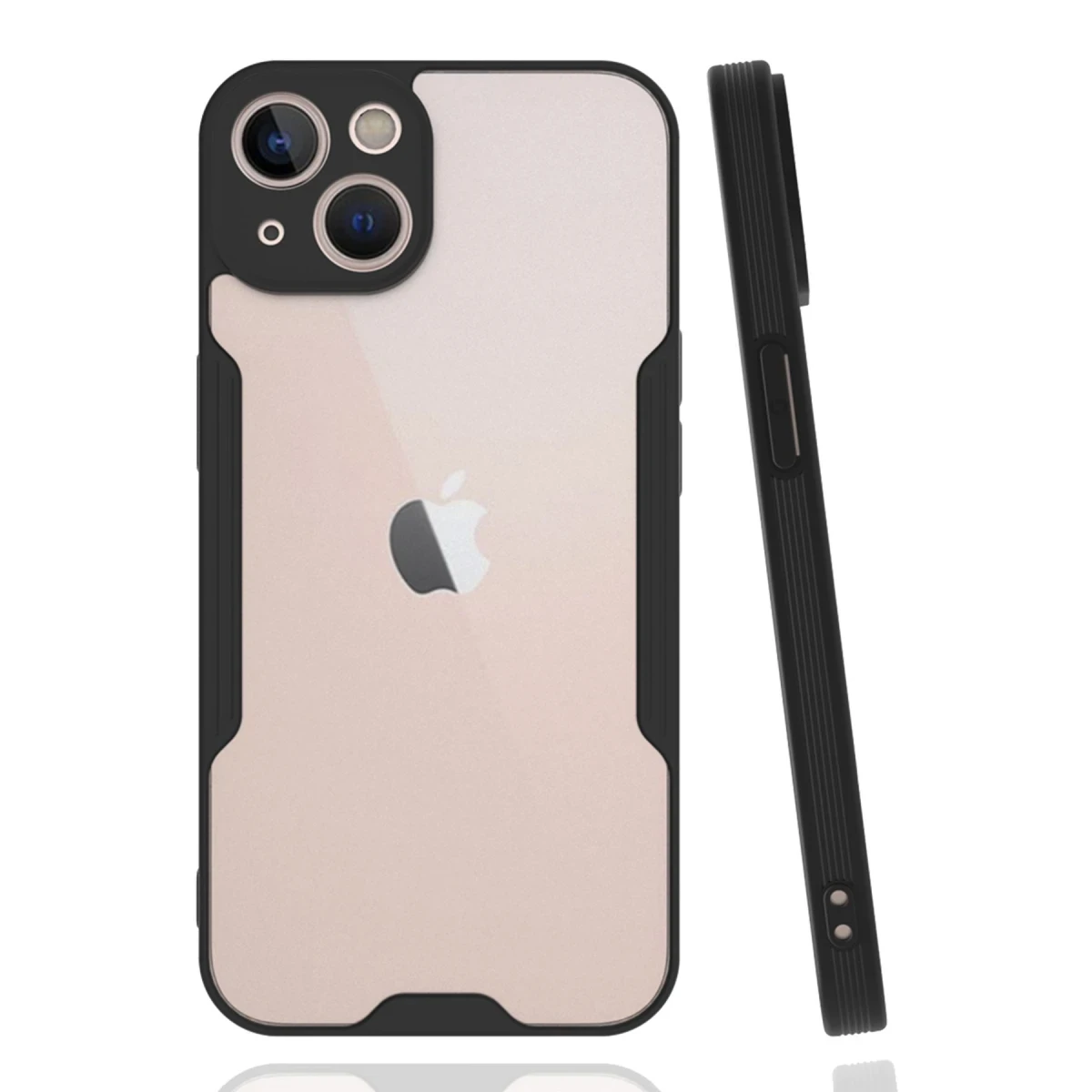 Newface Apple iPhone 14 Plus Kılıf Platin Silikon - Siyah — görsel 2