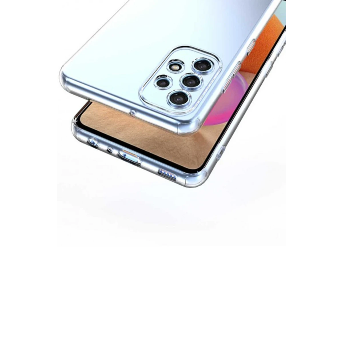 Newface Samsung Galaxy A32 Kılıf Lüx Şeffaf Silikon — görsel 4