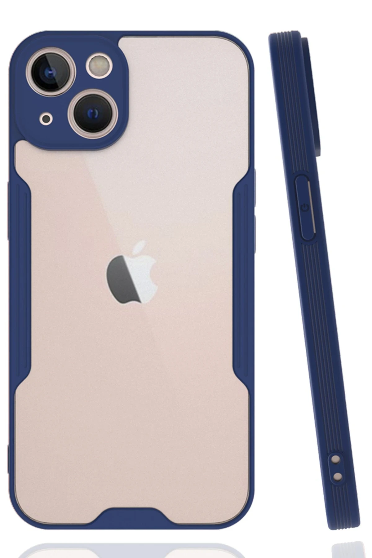 Newface iPhone 14 Plus Kılıf Platin Silikon - Lacivert