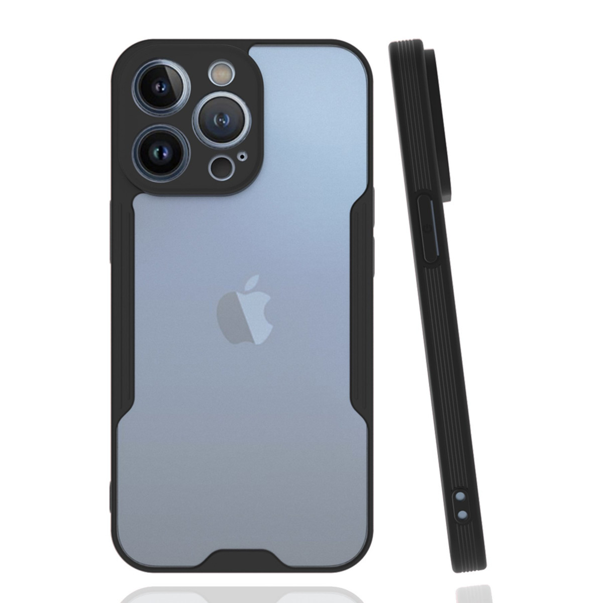 Newface Apple iPhone 14 Pro Kılıf Platin Silikon - Siyah — görsel 3