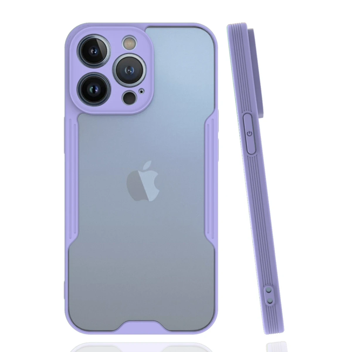 Newface Apple iPhone 14 Pro Kılıf Platin Silikon - Lila
