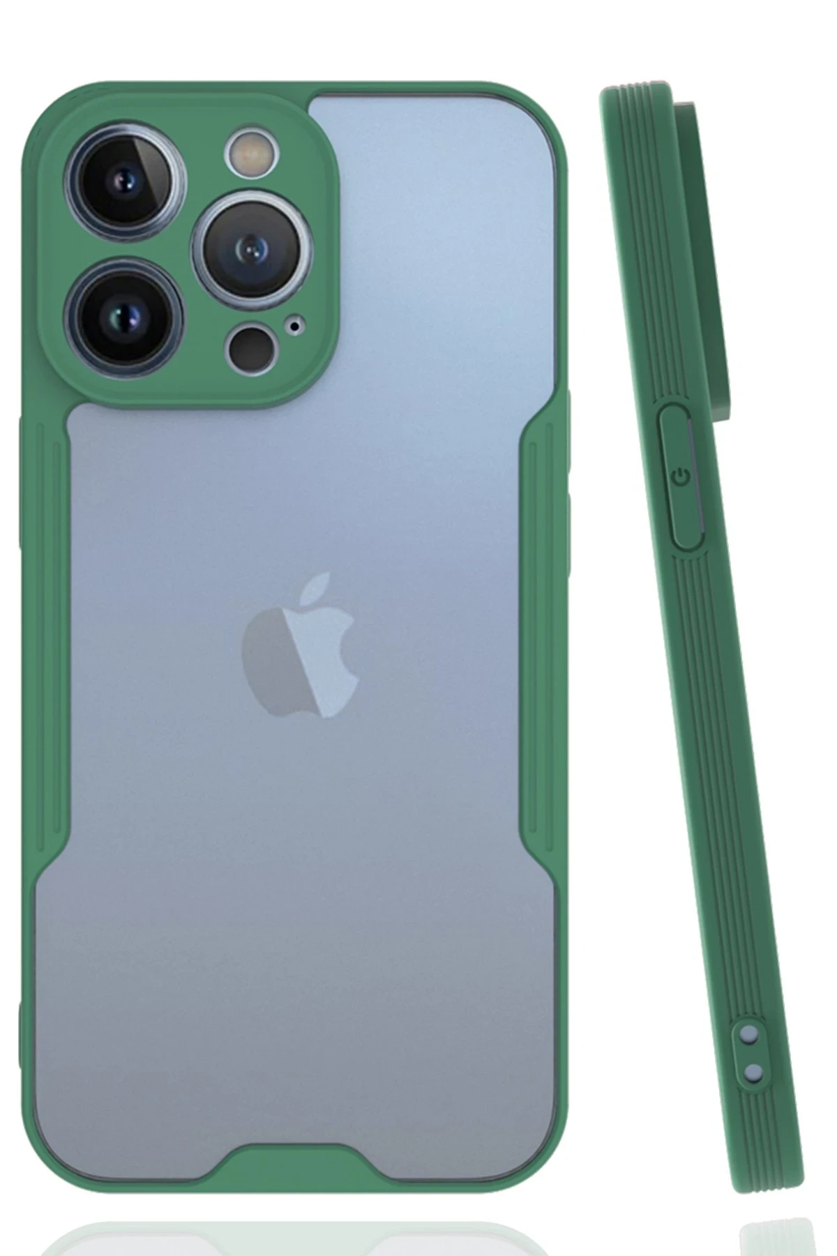 Newface iPhone 14 Pro Kılıf Platin Silikon - Yeşil