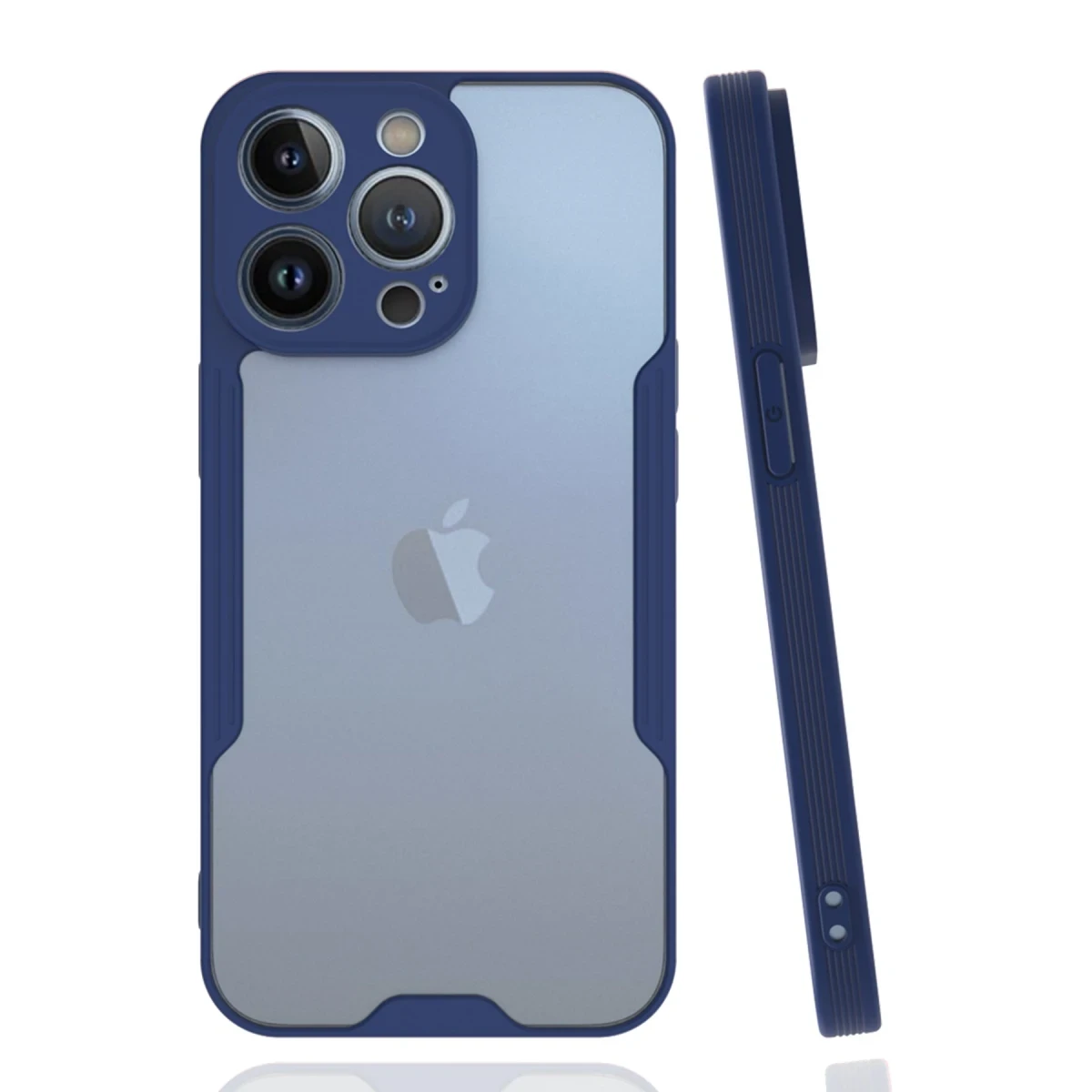 Newface Apple iPhone 14 Pro Kılıf Platin Silikon - Lacivert
