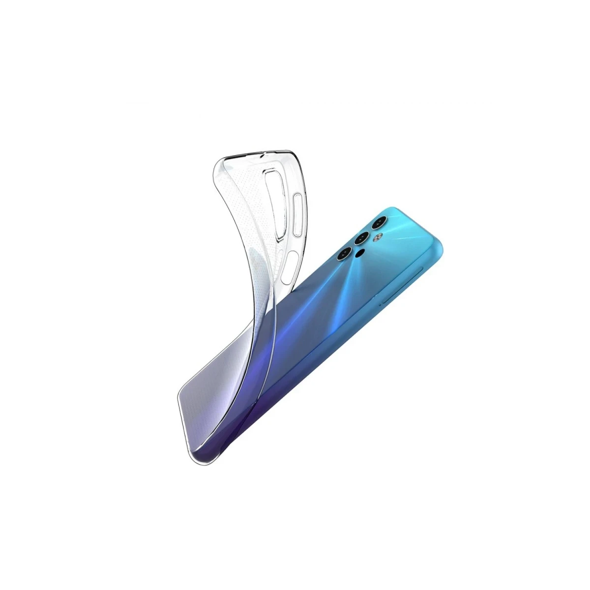 Newface Samsung Galaxy A32 5G Kılıf Lüx Şeffaf Silikon — görsel 5