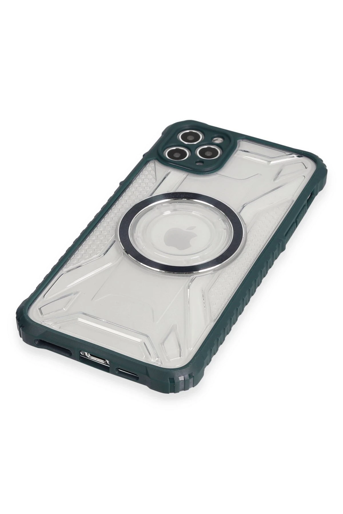 Newface iPhone 11 Pro Max Kılıf Prag Magneticsafe Kapak - Koyu Yeşil