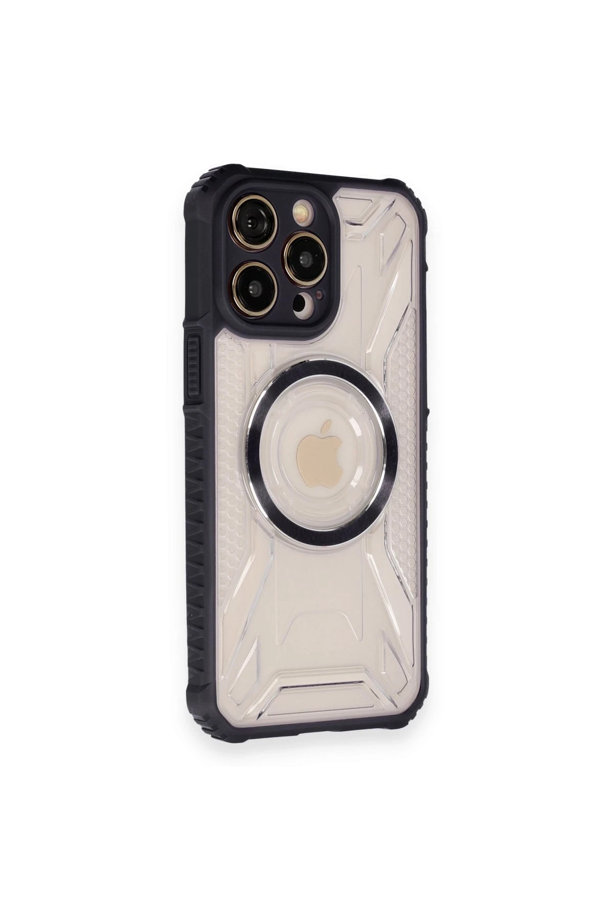Newface iPhone 12 Pro Kılıf Prag Magneticsafe Kapak - Siyah