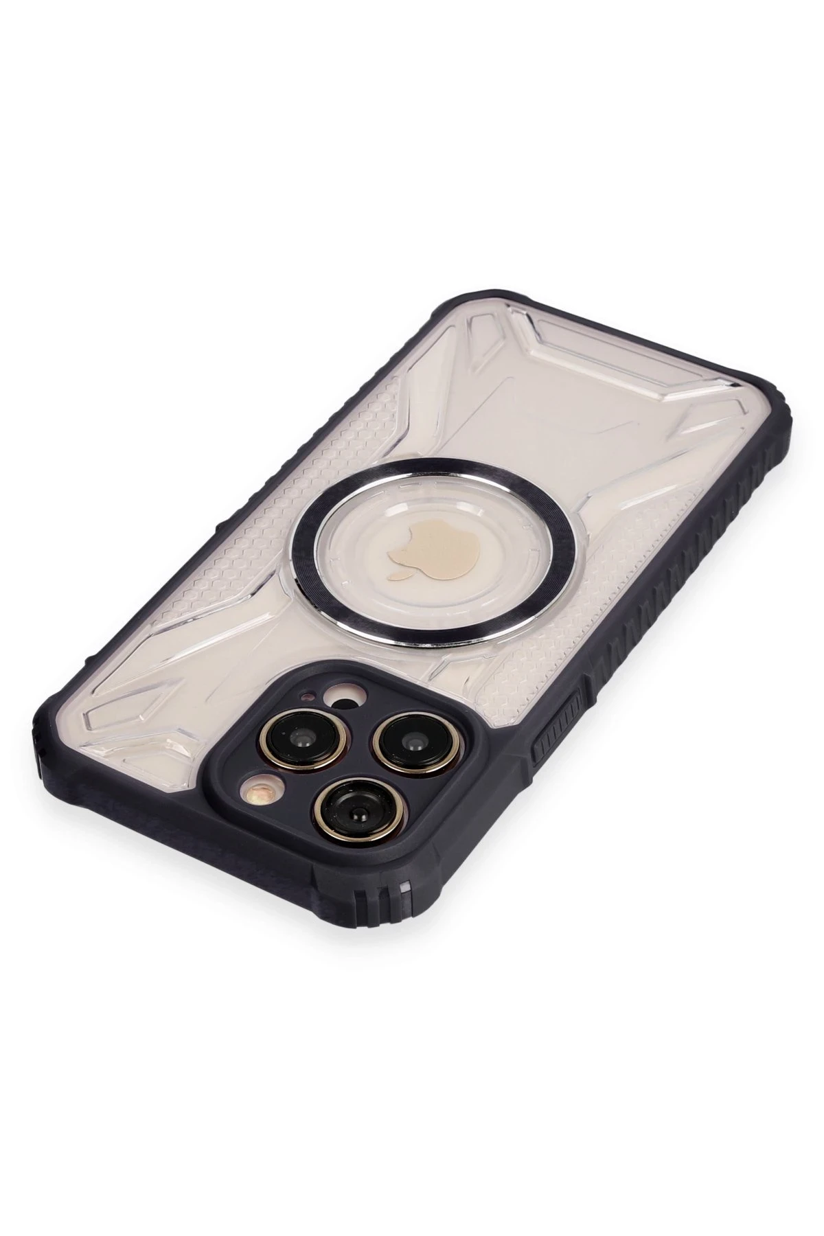 Newface iPhone 12 Pro Kılıf Prag Magneticsafe Kapak - Siyah