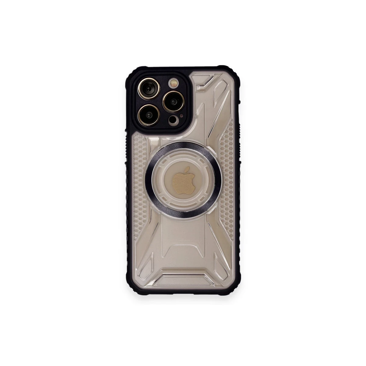 Newface Apple iPhone 12 Pro Max Kılıf Prag Magneticsafe Kapak - Siyah — görsel 5