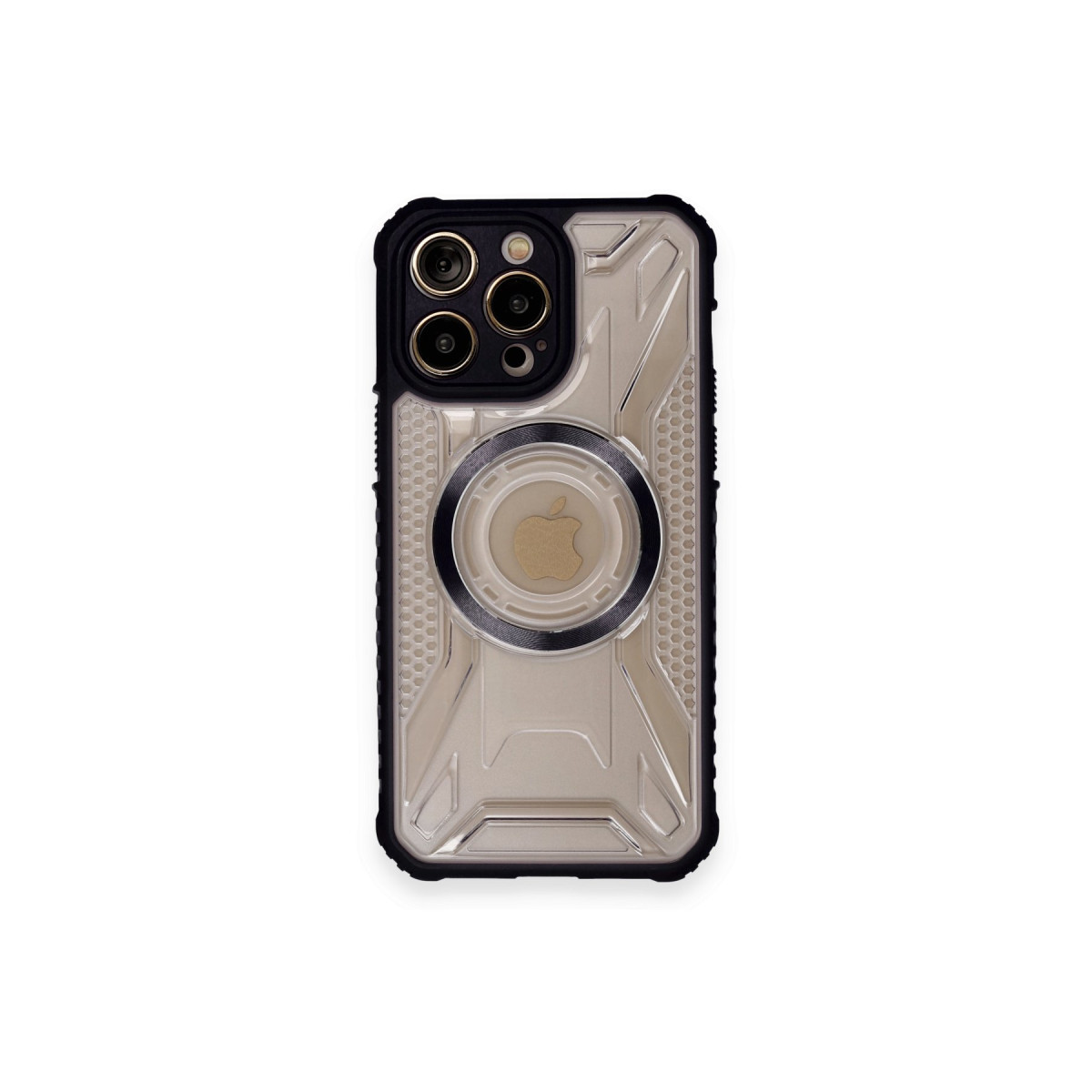 Newface Apple iPhone 12 Pro Max Kılıf Prag Magneticsafe Kapak - Siyah — görsel 9