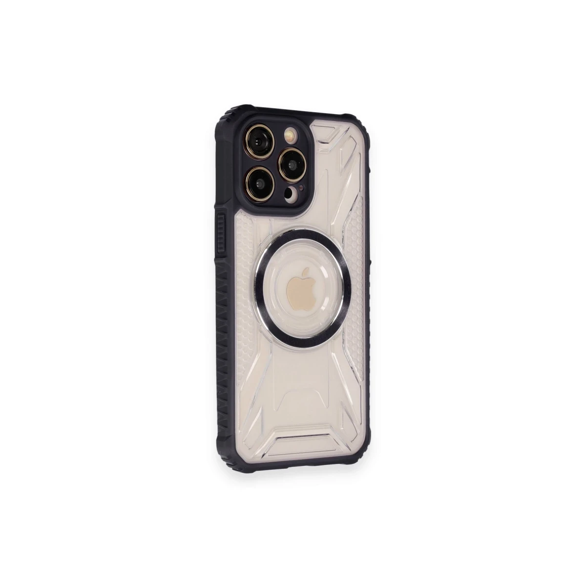 Newface Apple iPhone 12 Pro Max Kılıf Prag Magneticsafe Kapak - Siyah — görsel 6