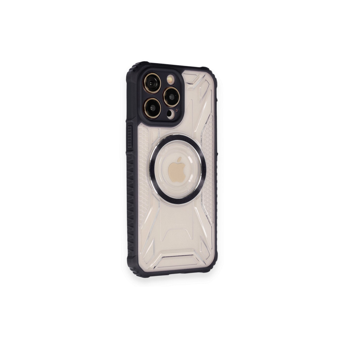Newface Apple iPhone 12 Pro Max Kılıf Prag Magneticsafe Kapak - Siyah — görsel 10