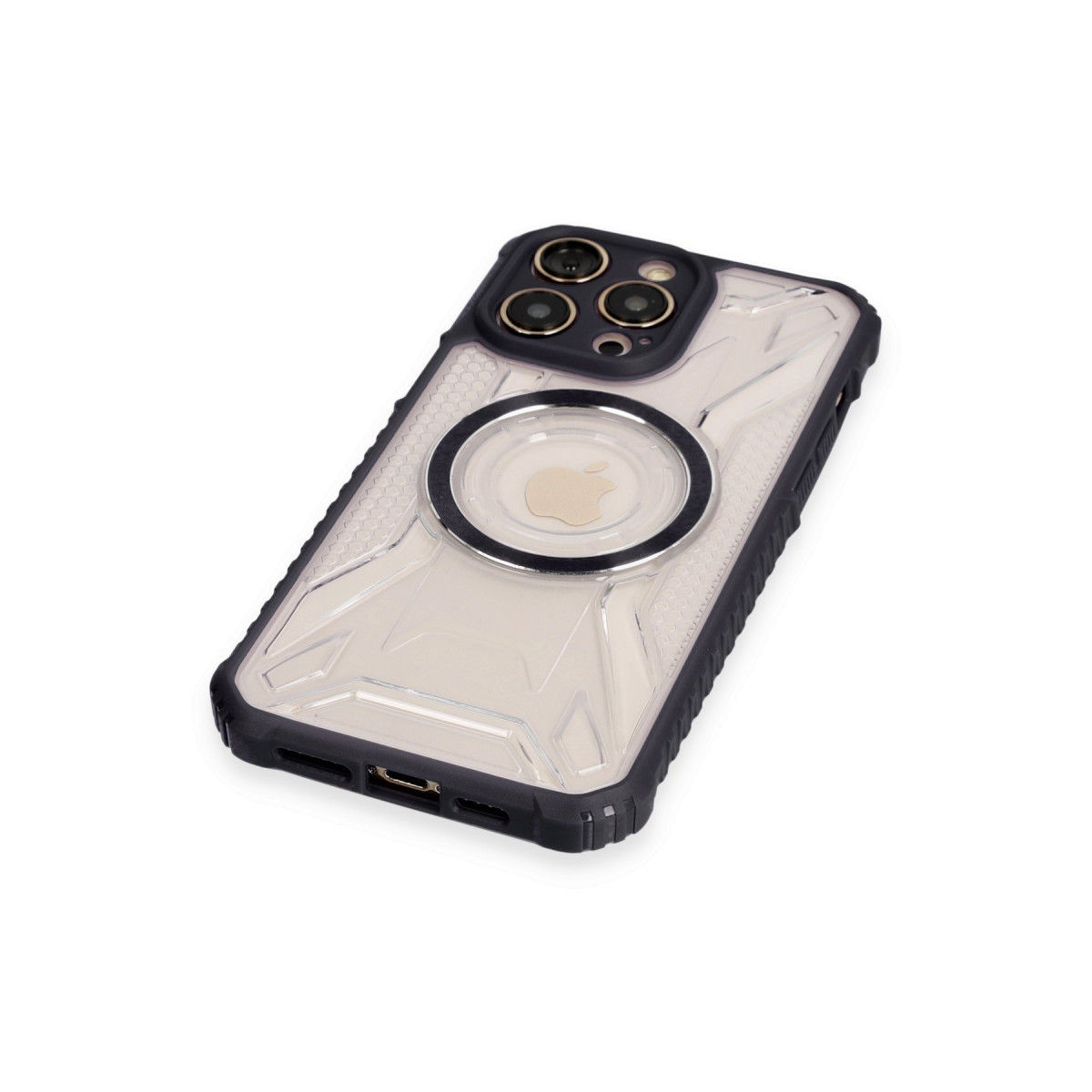Newface Apple iPhone 12 Pro Max Kılıf Prag Magneticsafe Kapak - Siyah — görsel 12