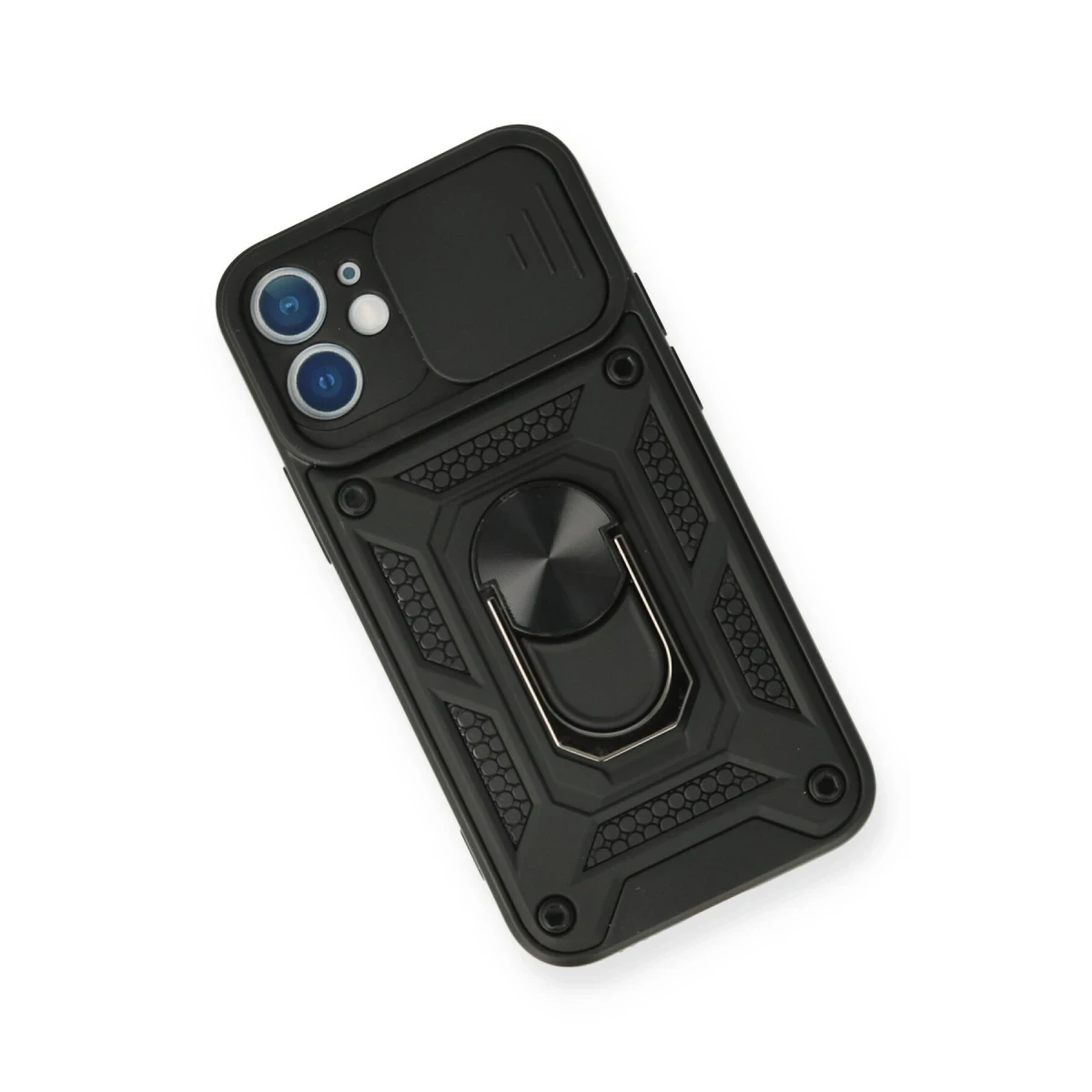 Newface Apple iPhone 11 Kılıf Pars Lens Yüzüklü Silikon - Siyah — görsel 6
